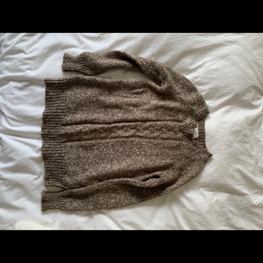 Cable knit sweater
